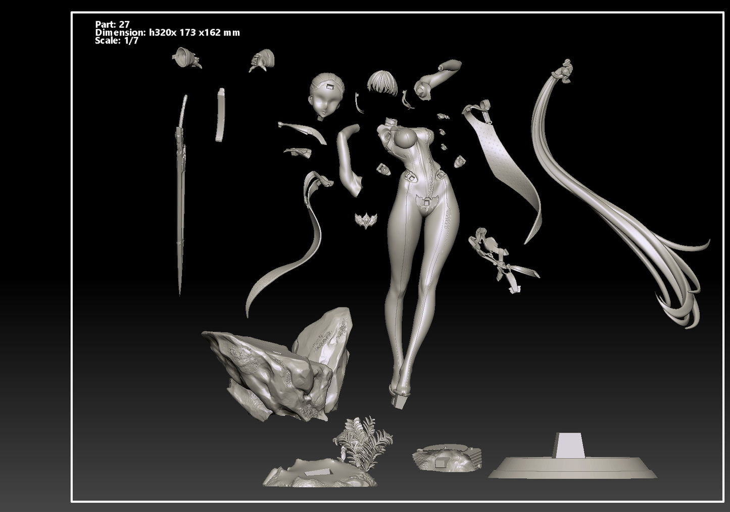 Stellar Blade Eve 3d Printed Model Kit