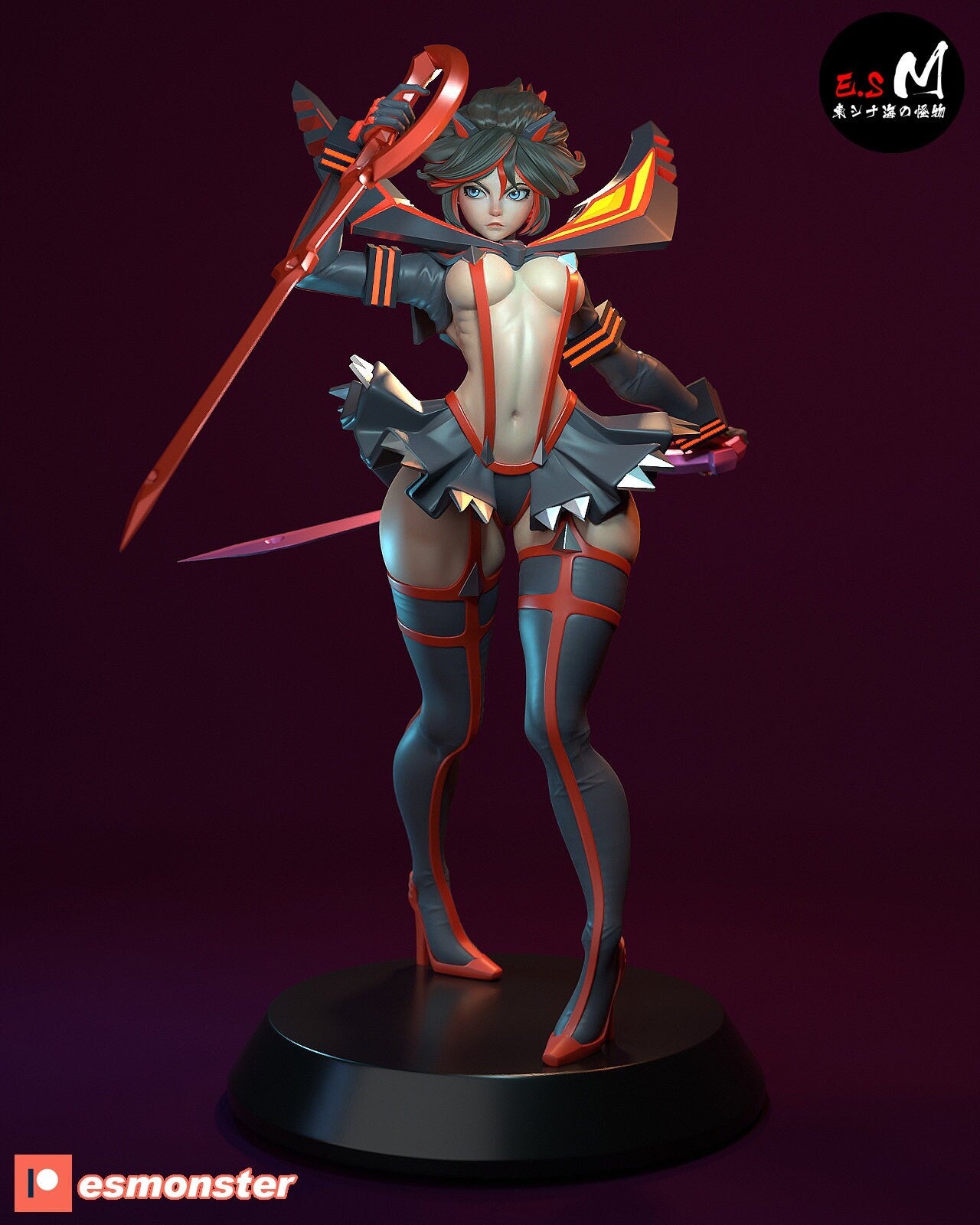 Scissor Wielder 3d Printed Model Kit