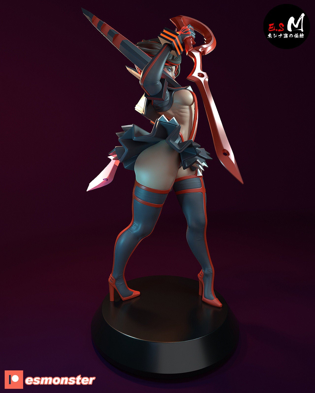Scissor Wielder 3d Printed Model Kit