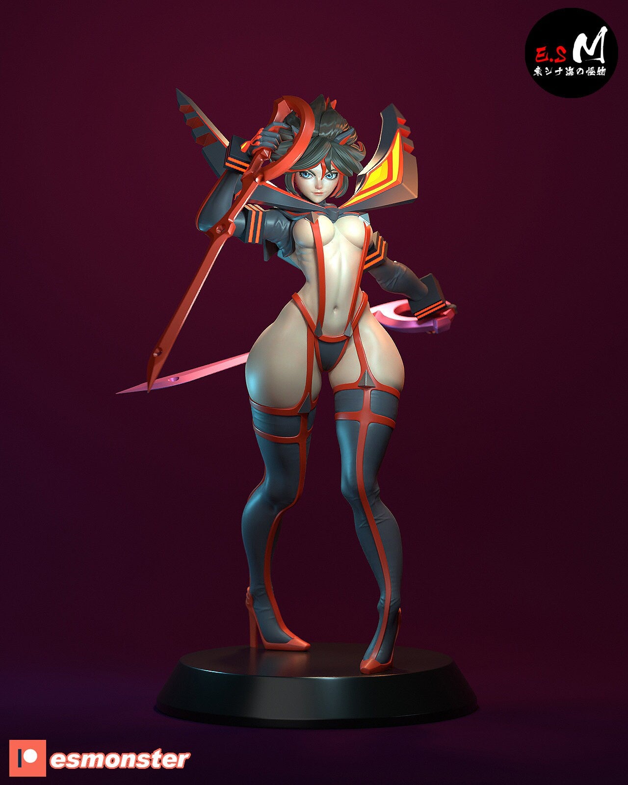 Scissor Wielder 3d Printed Model Kit