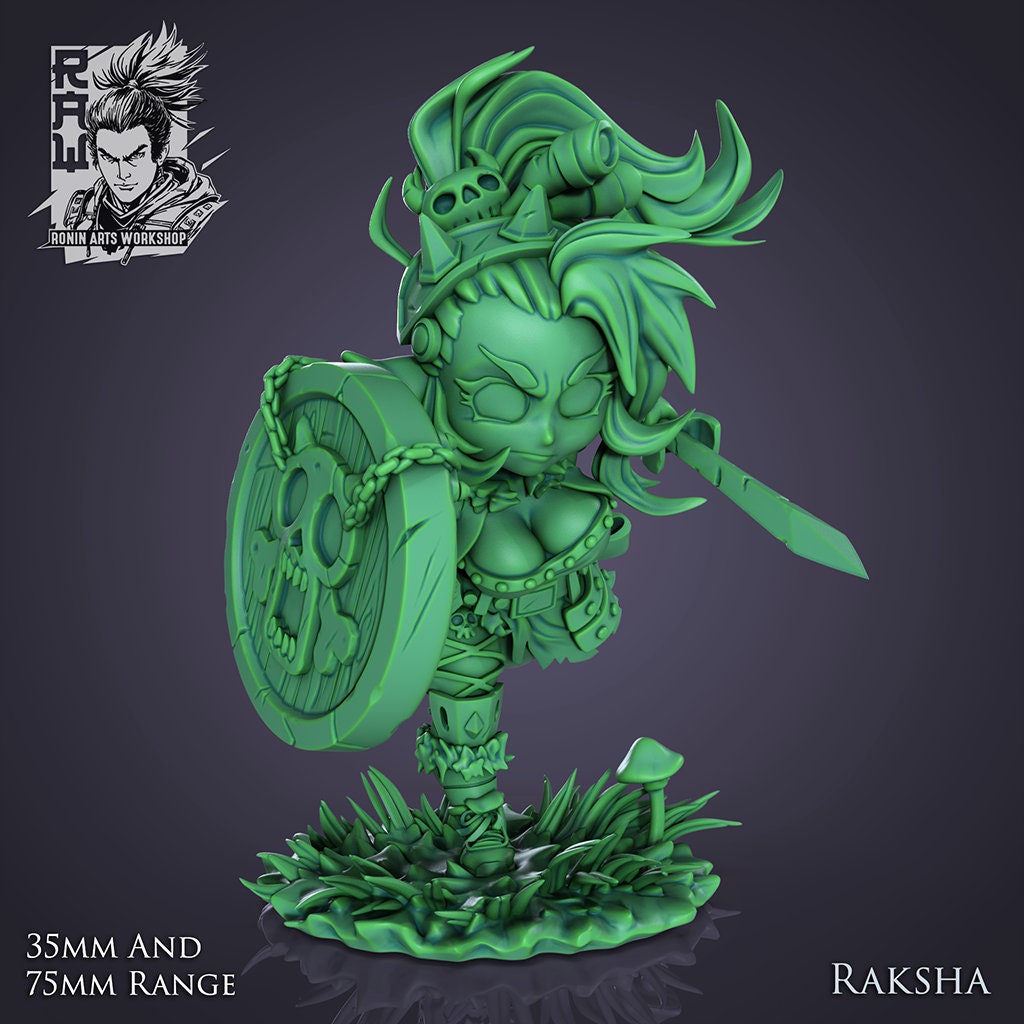 Goblin Girls Gobettes 3d Printed Miniatures 75mm