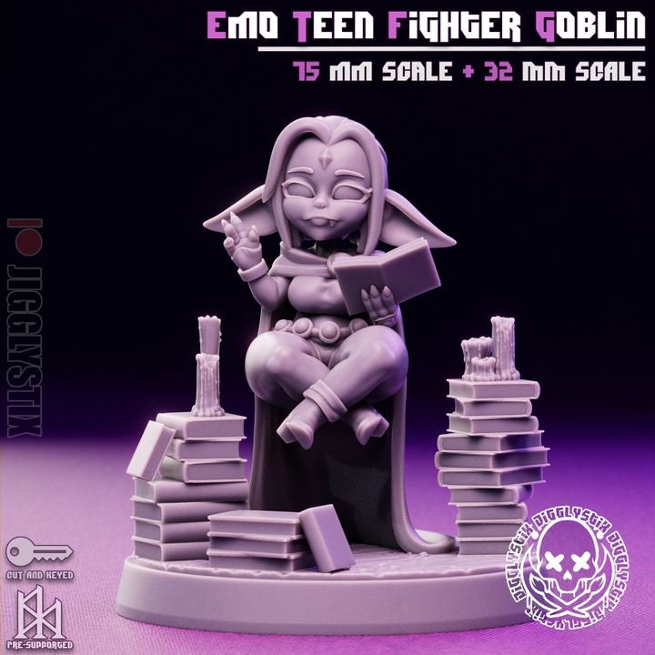 Goblin Girls Cosplayers 3d Printed Miniatures 75mm