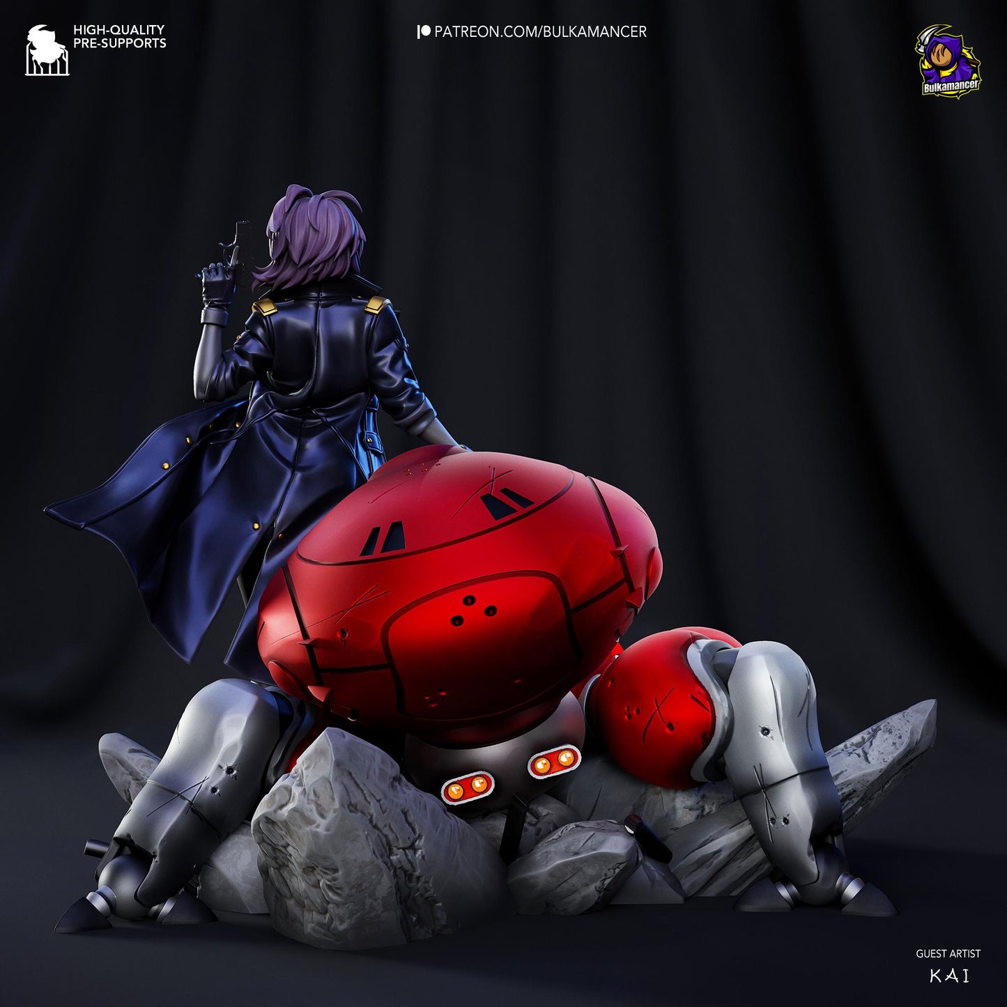 Major Diorama 3d Printed Model Kit
