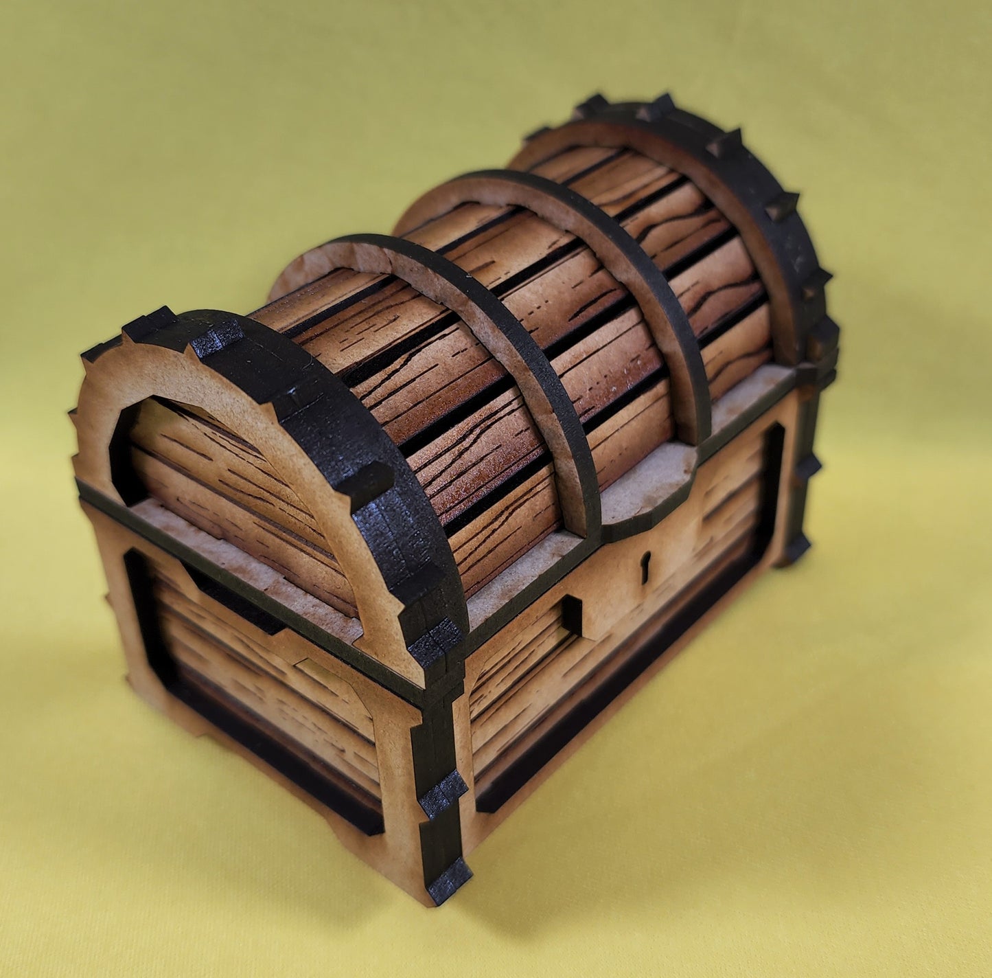 Treasure Chest Dice and Miniature Box for Tabletop Game Storage