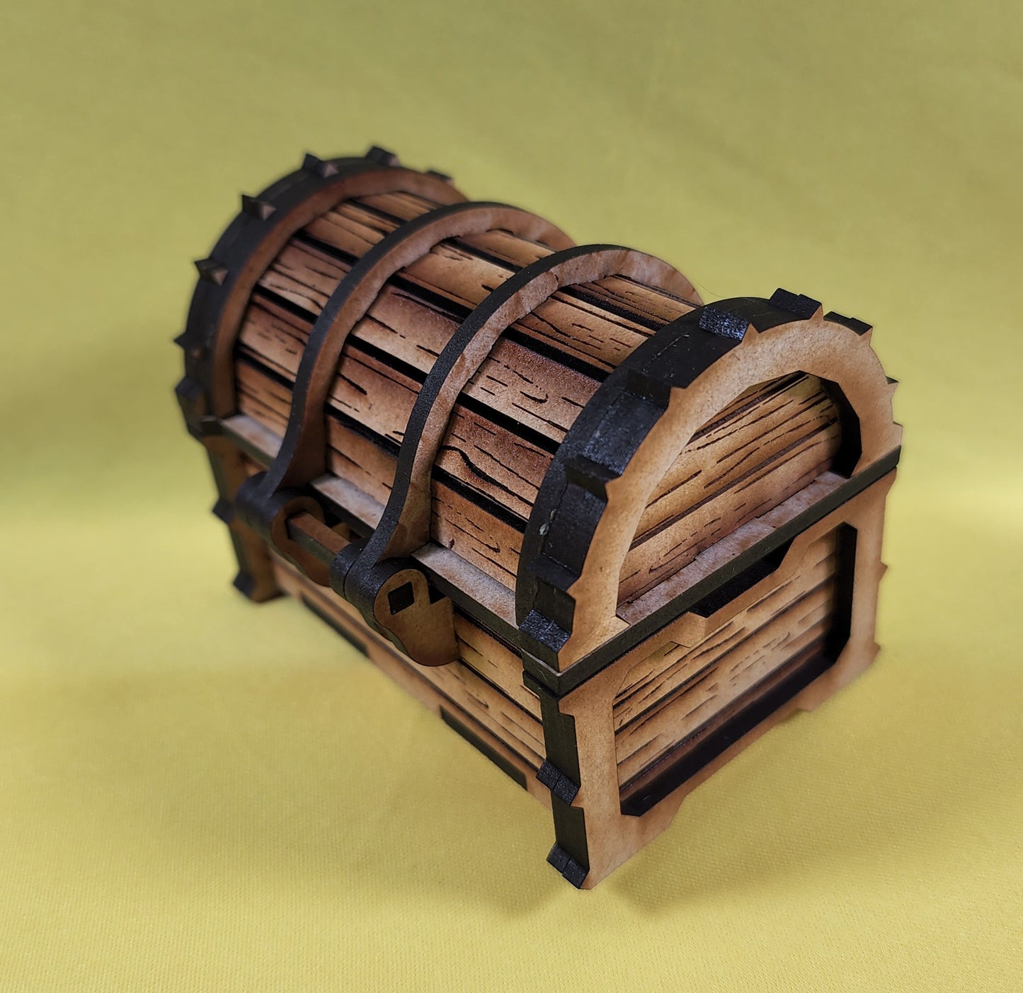 Treasure Chest Dice and Miniature Box for Tabletop Game Storage