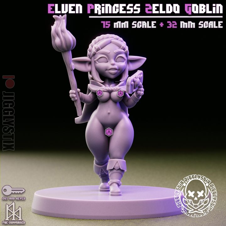 Goblin Girls Cosplayers 3d Printed Miniatures NSFW