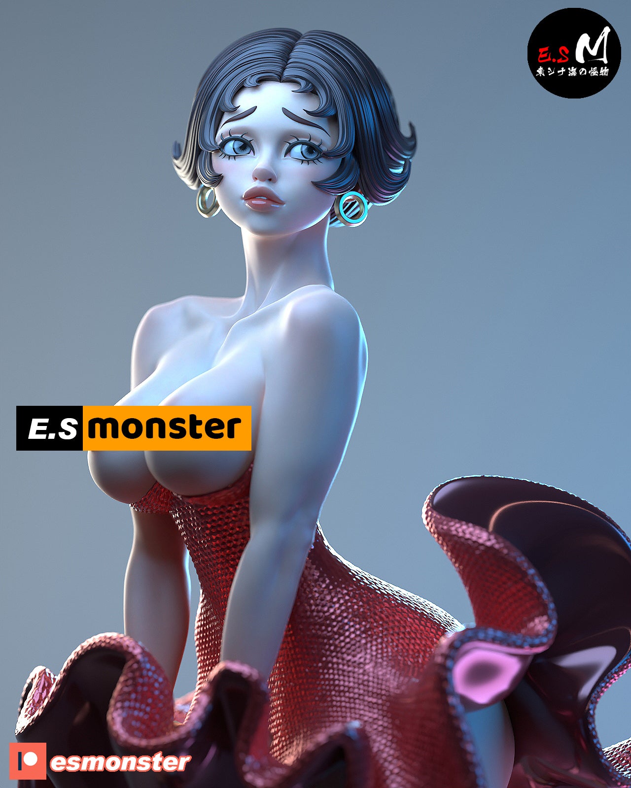 Flapper Pinup 3d Printed Model Kit NSFW