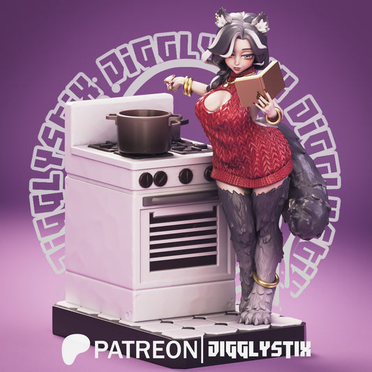 Werewolf Milf 3d Printed Model Kit
