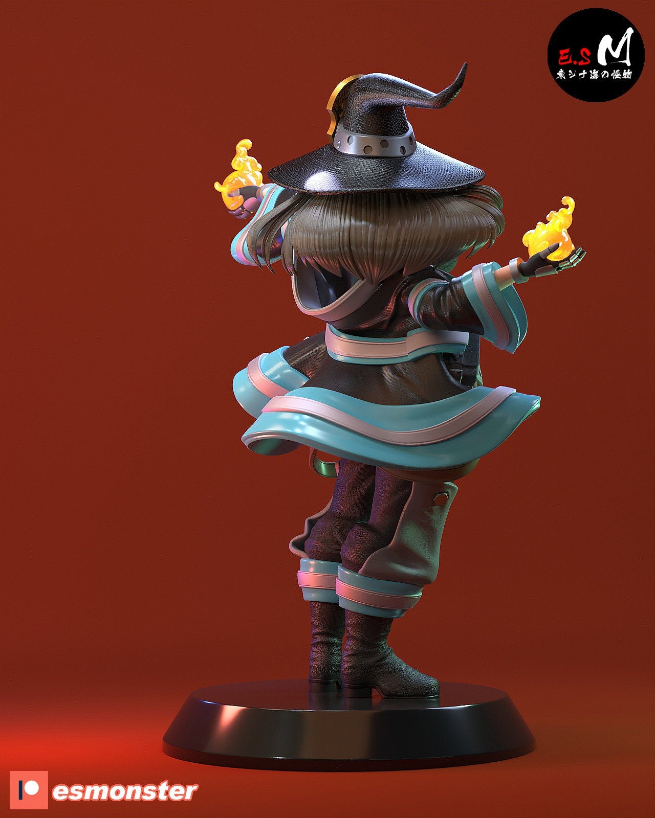 Fire Witch 3d Printed Model Kit