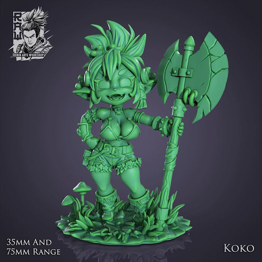 Goblin Girls Gobettes 3d Printed Miniatures 75mm