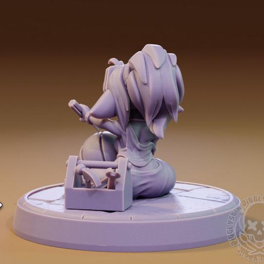 Goblin Girls Mechanics 3d Printed Miniatures 75mm