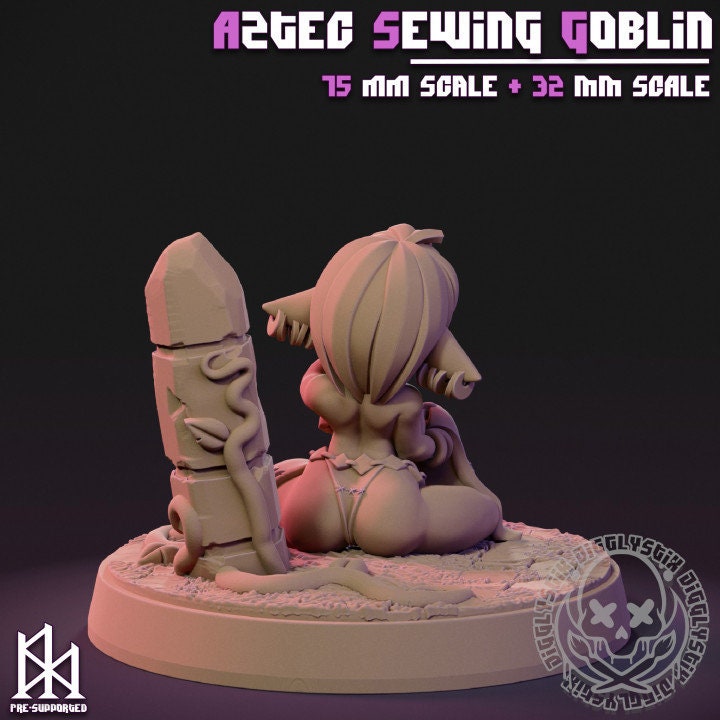 Goblin Girls Aztecs 3d Printed Miniatures 75mm