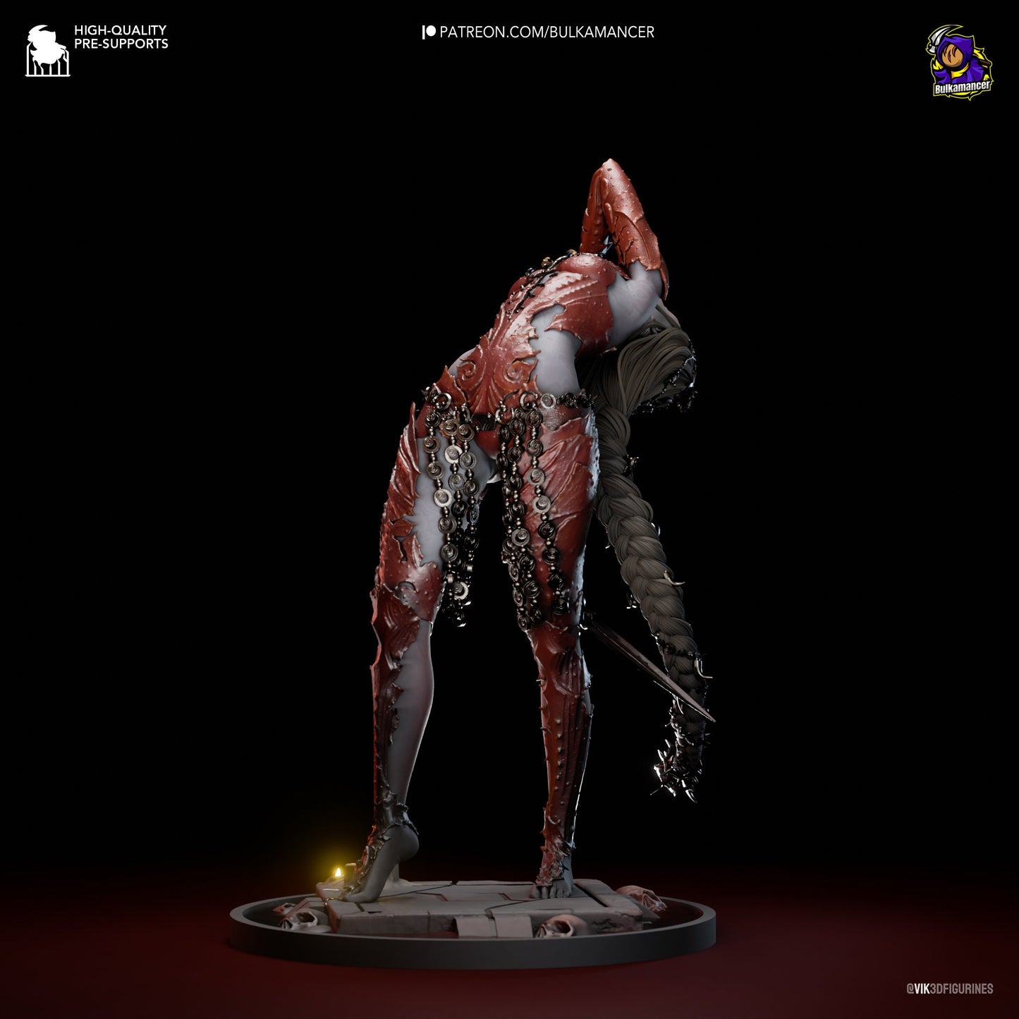 Red Cultist 3d Printed Model Kit