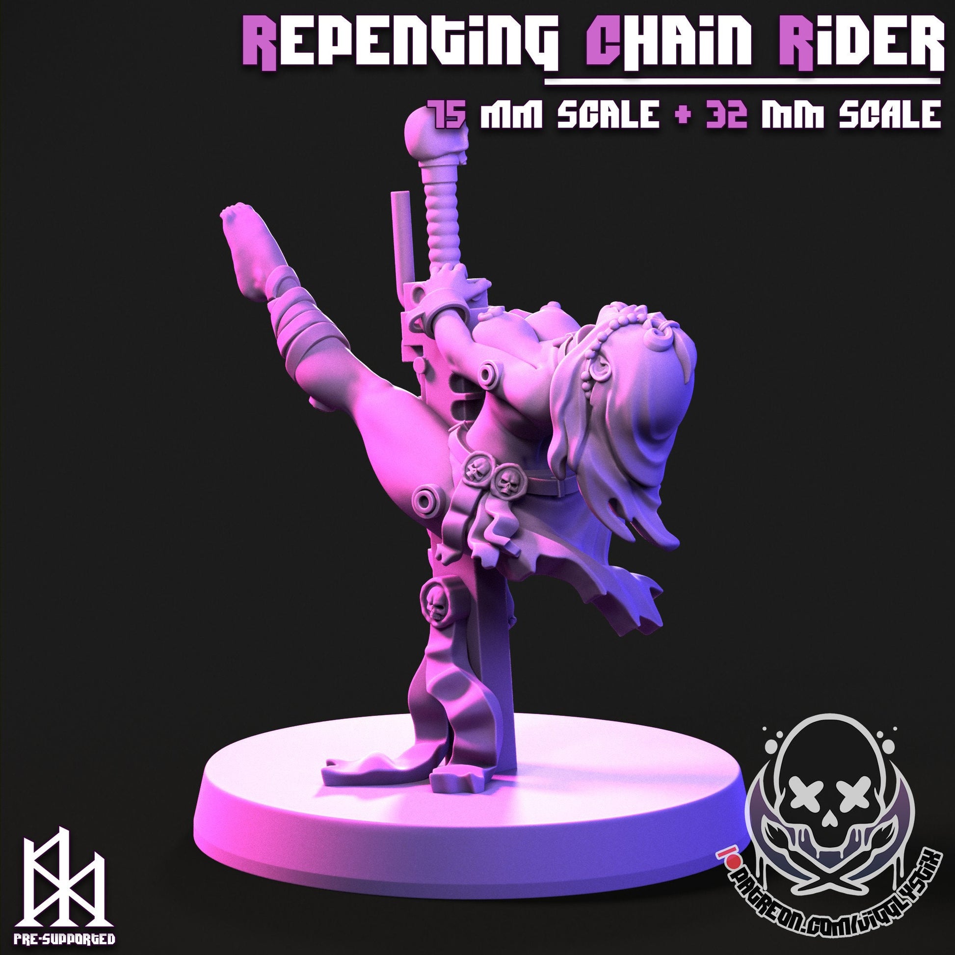 Repenting Sisters 3d Printed Miniatures 75mm