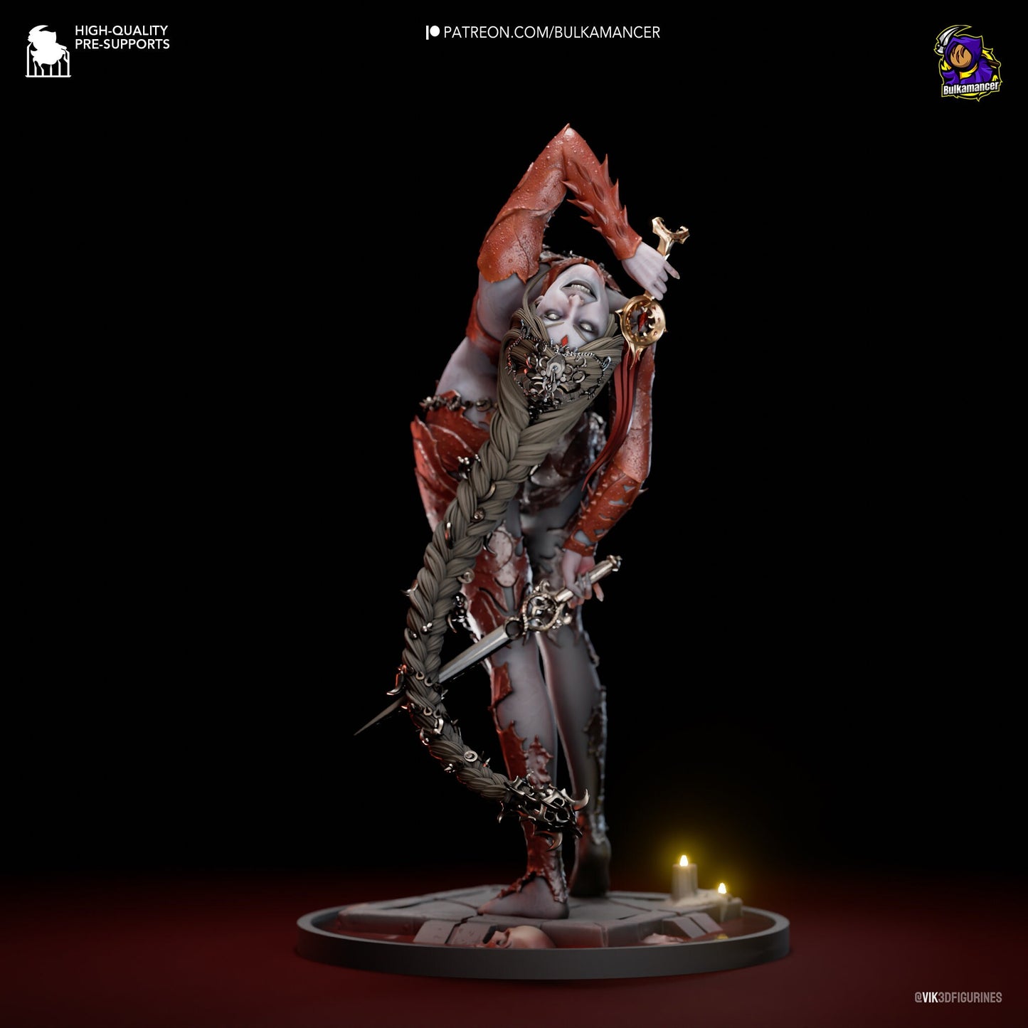 Red Cultist 3d Printed Model Kit