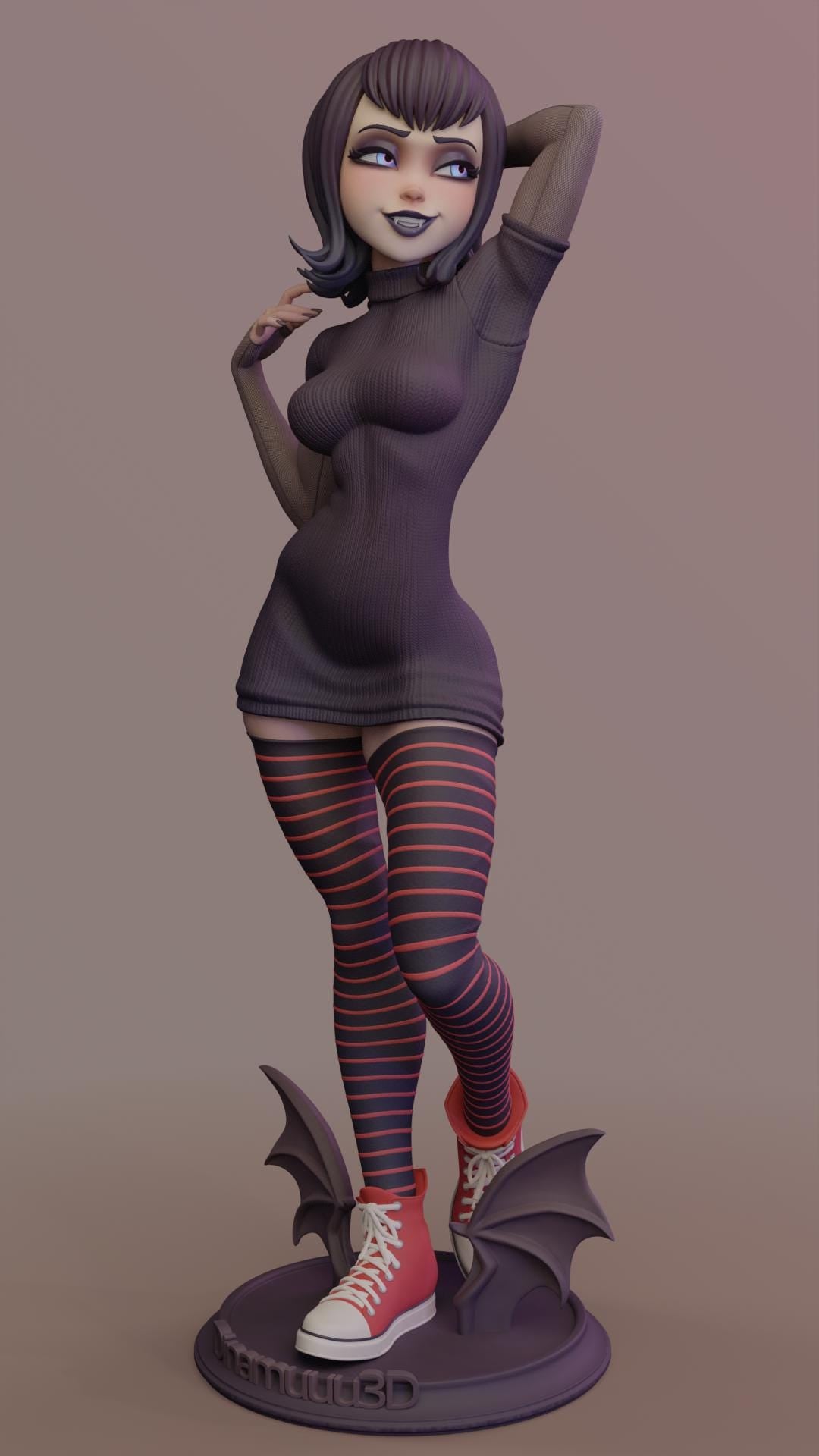 Goth Vampire 3d Printed Model Kit