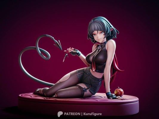Jane Doe Sitting Zenless Zone Zero 3d Printed Model Kit